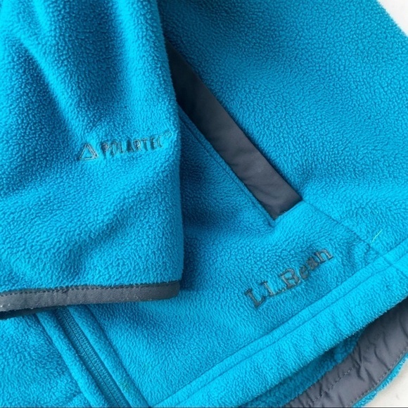 LL Bean fleece full zip jacket Small Cabincore outdoor ski camping - Picture 7 of 8